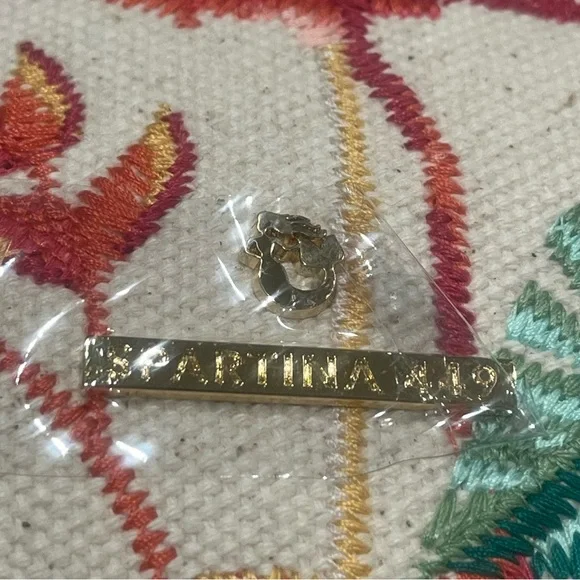 Spartina Carina Embroidered Flamingo Wristlet Pink & Cream NWT - Picture 7 of 15